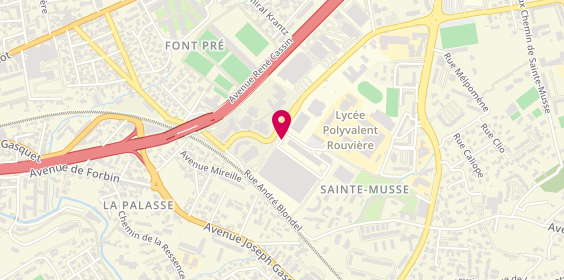 Plan de BOUCHET Agathe, 54 Rue Henri Sainte Claire Deville, 83056 Toulon