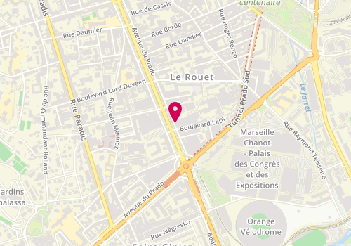 Plan de BOEHRER Aline, 255 Avenue du Prado, 13008 Marseille