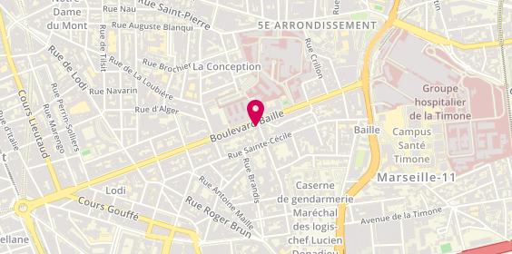 Plan de ALLEGRE Annie, 147 Boulevard Baille, 13005 Marseille