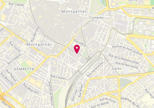 Plan de POURRIERE Elisabeth, 14 Rue de la Republique, 34000 Montpellier