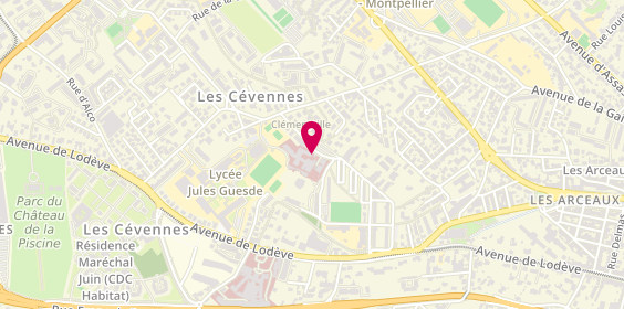 Plan de CLEVENOT Léna, 25 Rue de Clementville, 34000 Montpellier