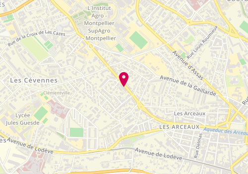 Plan de LACROIX Isabelle, 31 Ter Avenue de l'École de l'Agriculture, 34080 Montpellier
