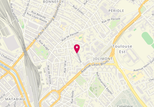 Plan de ROUAIX Isabelle, 2 Rue Jolimont, 31500 Toulouse