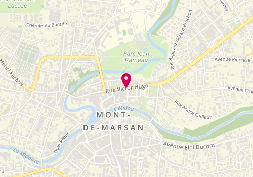 Plan de BARROUILLET Florence, 23 Rue Victor Hugo, 40000 Mont-de-Marsan