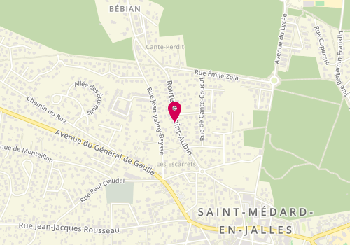 Plan de FEVRIER Sandrine, 62 Route de Saint Aubin, 33160 Saint-Médard-en-Jalles