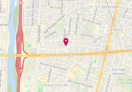 Plan de FARNAULT Muriel, 8 Rue Docteur Calmette, 38028 Grenoble