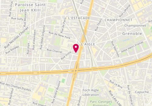 Plan de BARTHOMEUF Rachel, 2 Rue Charrel, 38000 Grenoble
