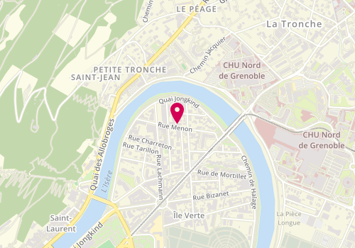 Plan de GENSE Aurore, 22 Rue Menon, 38000 Grenoble