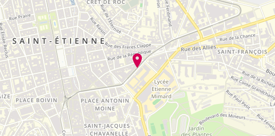 Plan de FOURNIER Pascale, 45 Bis Avenue de la Liberation, 42000 Saint-Étienne