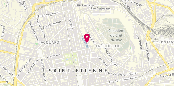 Plan de NOUGUE Hélène, 25 Rue Roger Salengro, 42000 Saint-Étienne