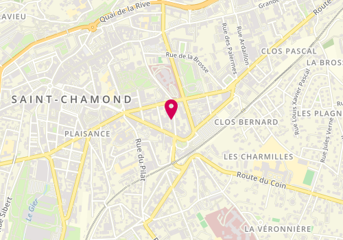 Plan de OUILLON Justine, 12 Rue Dugas Montbel, 42400 Saint-Chamond