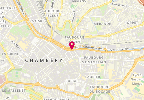 Plan de ALTHUSER Sébastien, 1 Place de la Liberation, 73000 Chambéry