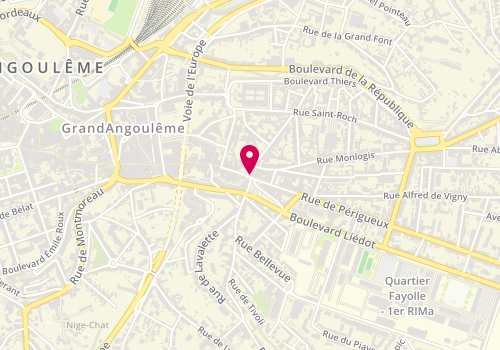 Plan de LORIOUX Romain, 100 Rue de Perigueux, 16000 Angoulême