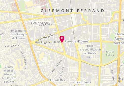 Plan de André de l'Arc Agathe, 43 Rue Bonnabaud, 63000 Clermont-Ferrand