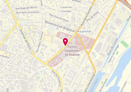 Plan de ROURE Pauline, 28 Rue de Charlieu, 42328 Roanne
