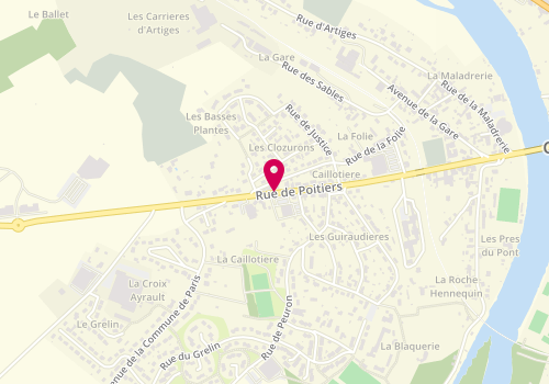Plan de MERCIER Claire, 45 Ter Route de Poitiers, 86300 Chauvigny