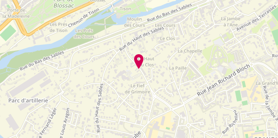 Plan de ANSELME Auriane, 38 Rue du Fief de Grimoire, 86000 Poitiers