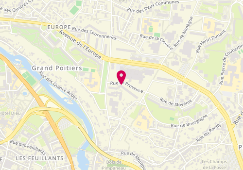 Plan de FAYOUX Nathalie, 7 Rue de Provence, 86000 Poitiers