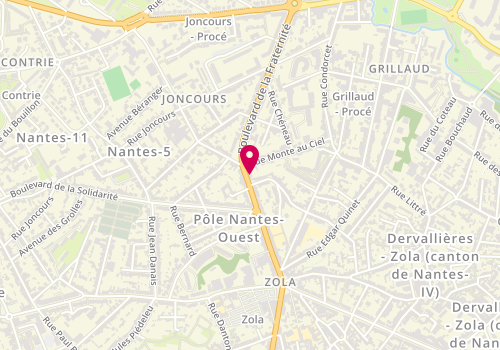 Plan de KINDLE Isabelle, 54 Boulevard de la Fraternité, 44100 Nantes
