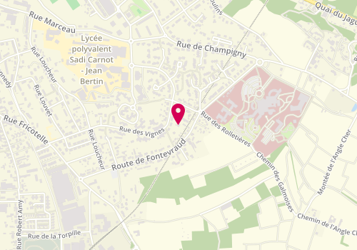 Plan de HAY Jeanne, Route de Fontevraud, 49403 Saumur