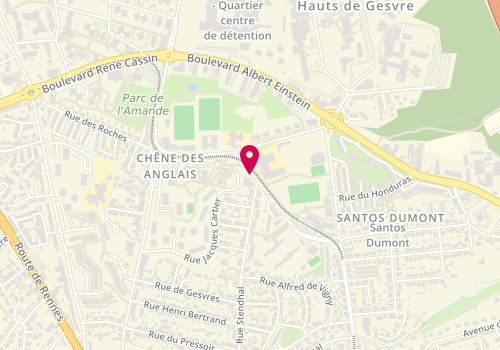 Plan de HOUELLEBECQ Amélie, 105 Rue des Renards, 44300 Nantes