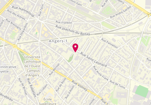 Plan de BOISSEAU-RATOUIS Béatrix, 1 Rue des 3 Moulins, 49000 Angers
