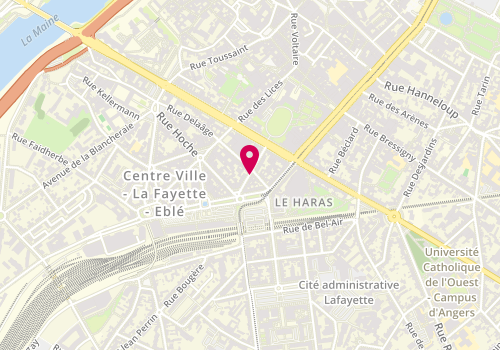 Plan de LALLIER Marie, 11 Rue de la Préfecture, 49100 Angers