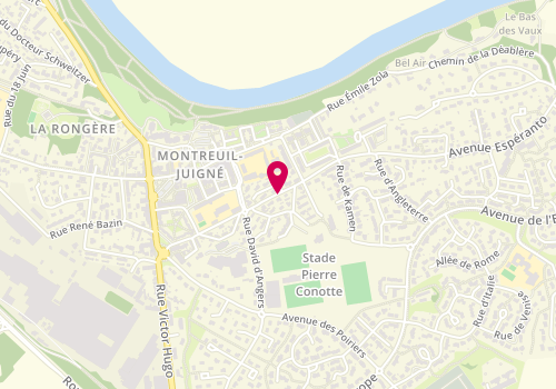 Plan de ABÉLARD Solène, 22 Rue Jean Jaurès, 49460 Montreuil-Juigné