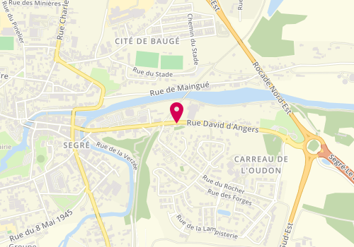 Plan de BOUVET-TASSIN Valérie, 52 Rue David d'Angers, 49500 Segré-en-Anjou Bleu