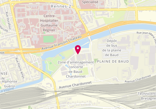 Plan de DEBROIZE Claire, 4 Rue Georges Charpak, 35000 Rennes