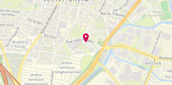 Plan de ACKERMANN Ophélie, 19 Rue Louis Pasteur, 67303 Schiltigheim