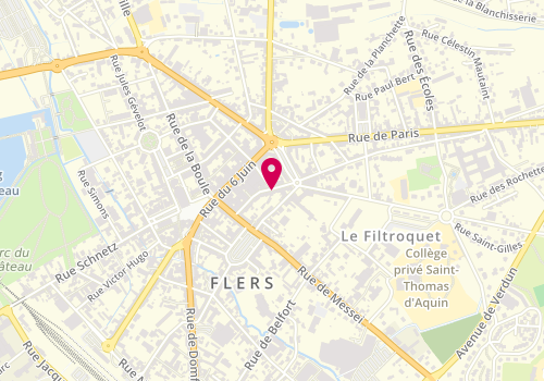 Plan de SEUX Laurence, 36 Rue Abbe Lecornu, 61100 Flers