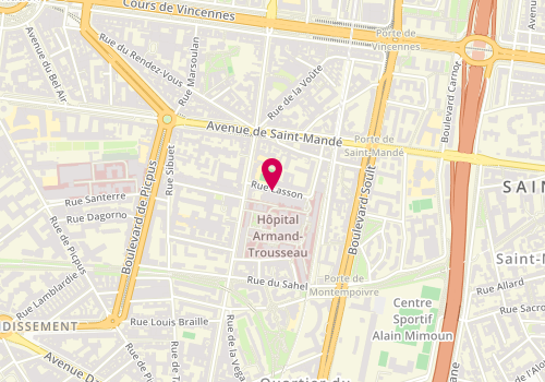 Plan de AMBARA Chloé, 4 Rue Lasson, 75012 Paris