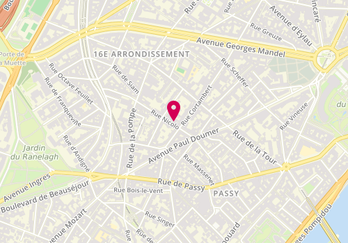 Plan de AMBLARD Charline, 46 Rue Nicolo, 75116 Paris