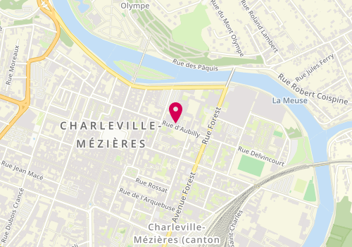 Plan de GOURY Juliette, 19 Rue d'Aubilly, 08000 Charleville-Mézières