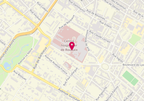 Plan de AZZI Sofia, 11 Boulevard Lacordaire, 59056 Roubaix