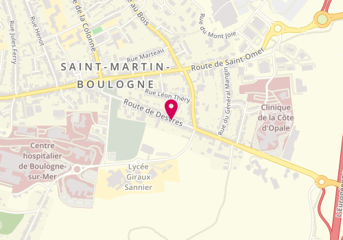 Plan de ALLARD Juline, Route de Desvres, 62280 Saint-Martin-Boulogne
